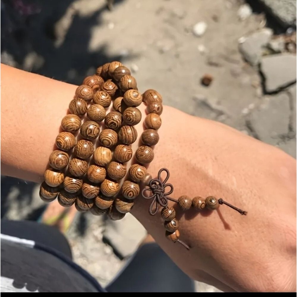 108 prayer Beads Natural Sandalwood Mala Bracelet necklace
